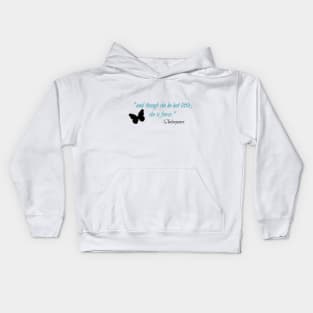 Shakespeare Quote - teal Kids Hoodie